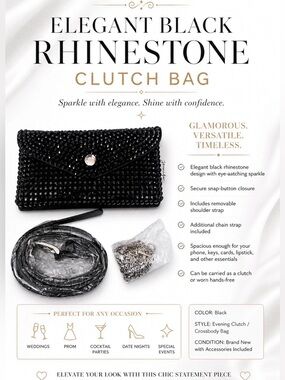 ALL THAT SPARKLES CLUTCH SHOULDER BAG